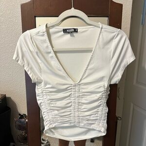 Misguided ruched baby tee